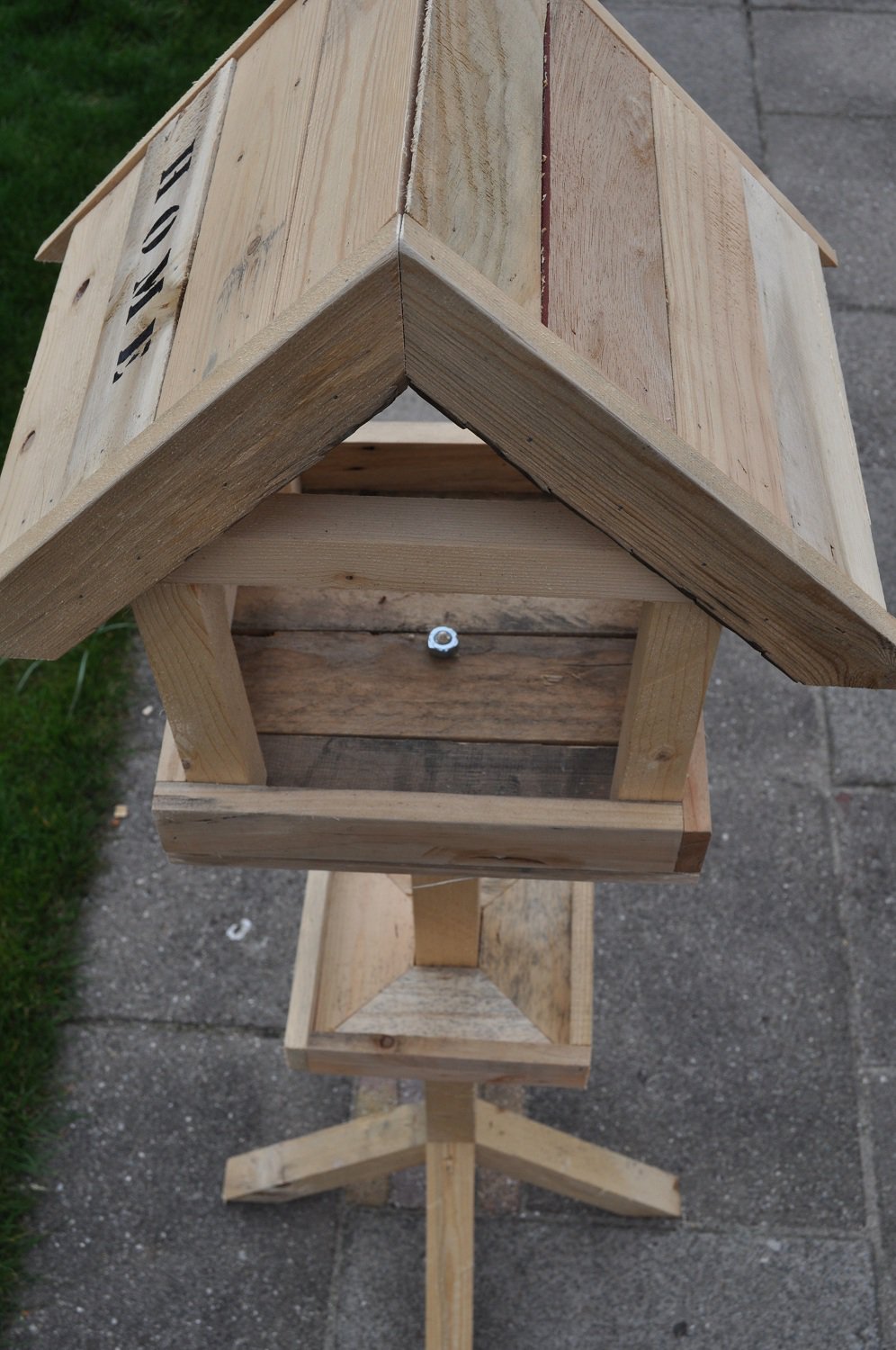 oppakken Whitney Relatie Vogelhuis staand hout | Tekst Home | Robuust hout | Handgemaakt